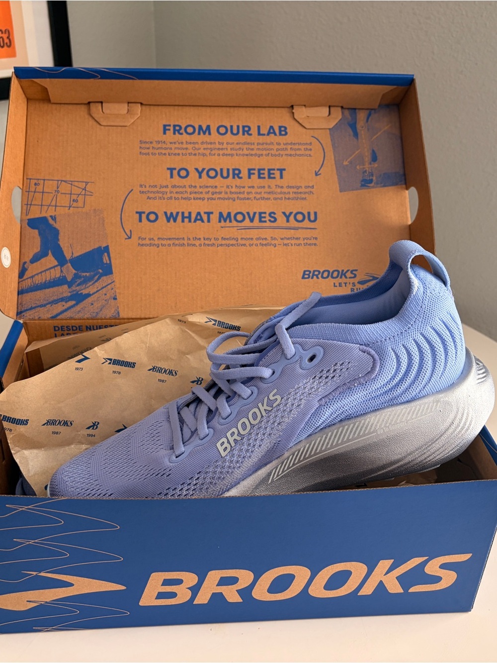 NEW Brooks Adrenaline GTS 25 Lavender Walking Sneaker size 9 Medium B - Picture 2 of 13